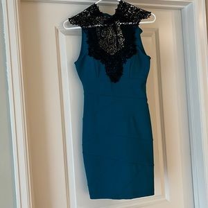Small Teal cocktail dress
